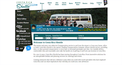Desktop Screenshot of costaricashuttle.com