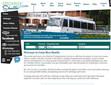Tablet Screenshot of costaricashuttle.com
